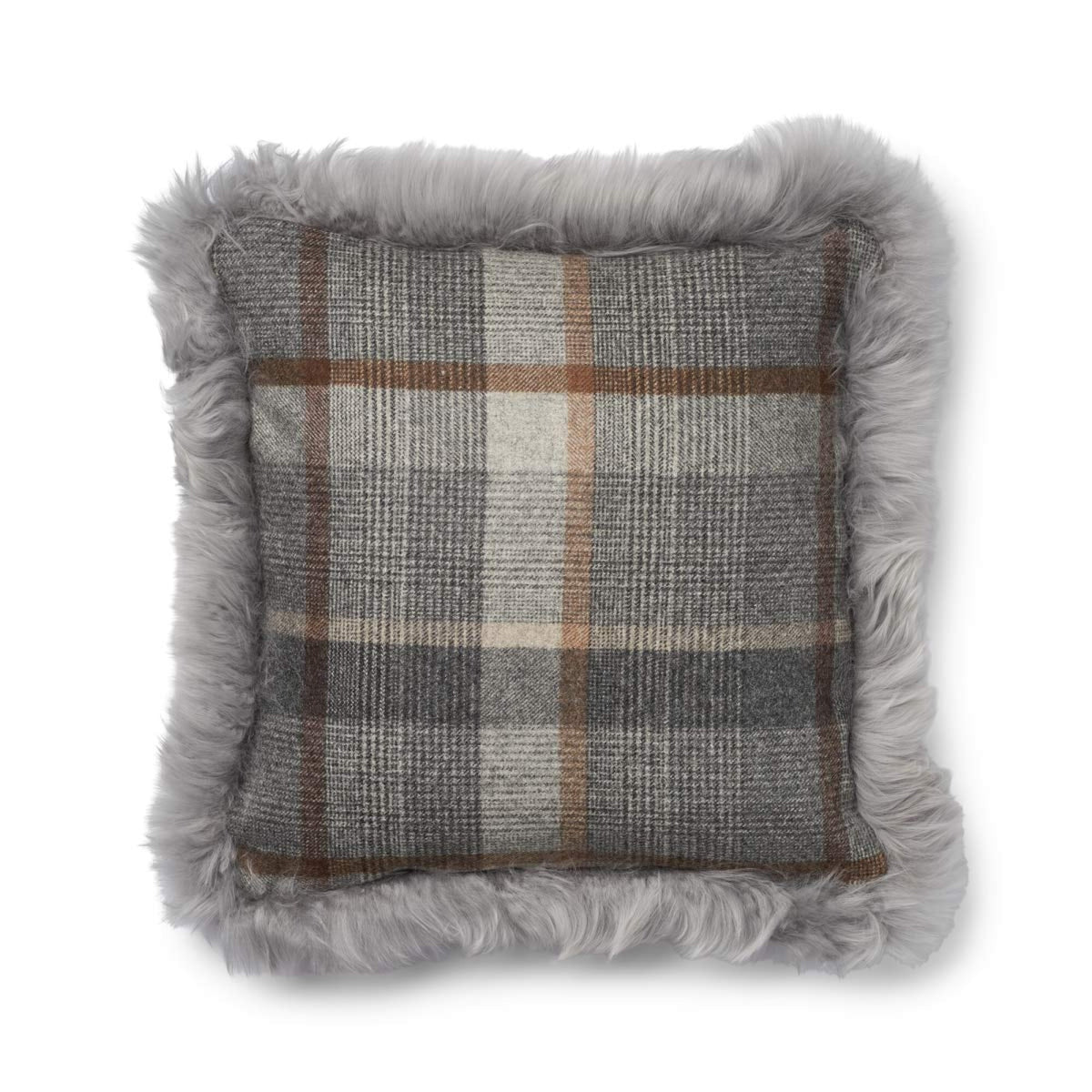 Wool Cushion | Doublesided | LW trim | 20x20 in | 13x20 in