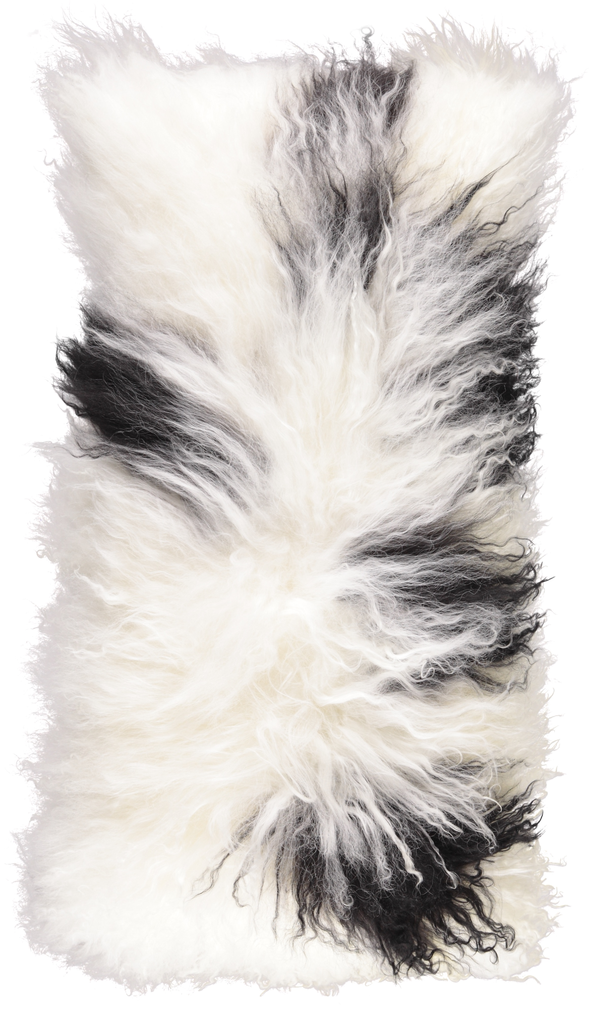 Curly Cushion | 11x22 in White/Black/Mix