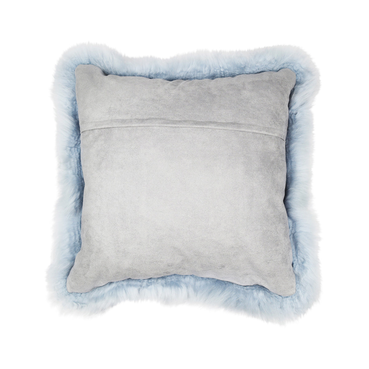 Sheepskin Cushion | Long Wool | New Zealand | Square Blue-Grey