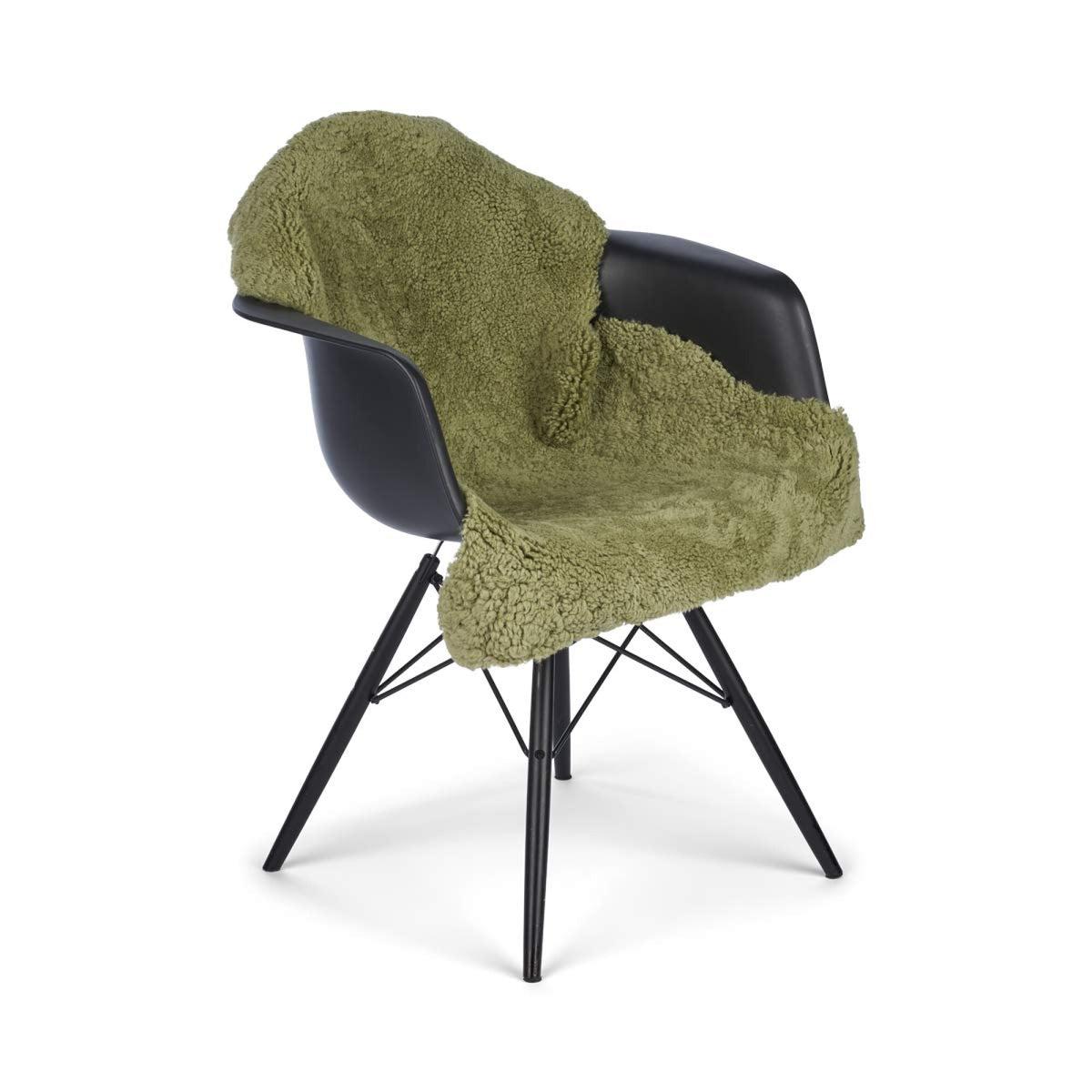 New Zealand Sheepskin | Short Curly Wool | Rug 35 in Sage Green