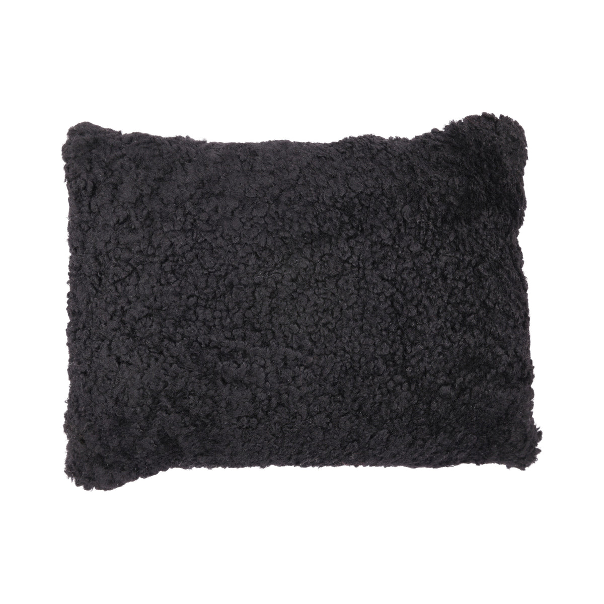Sheepskin Cushion | Short Wool | New Zealand | Rectangular Black