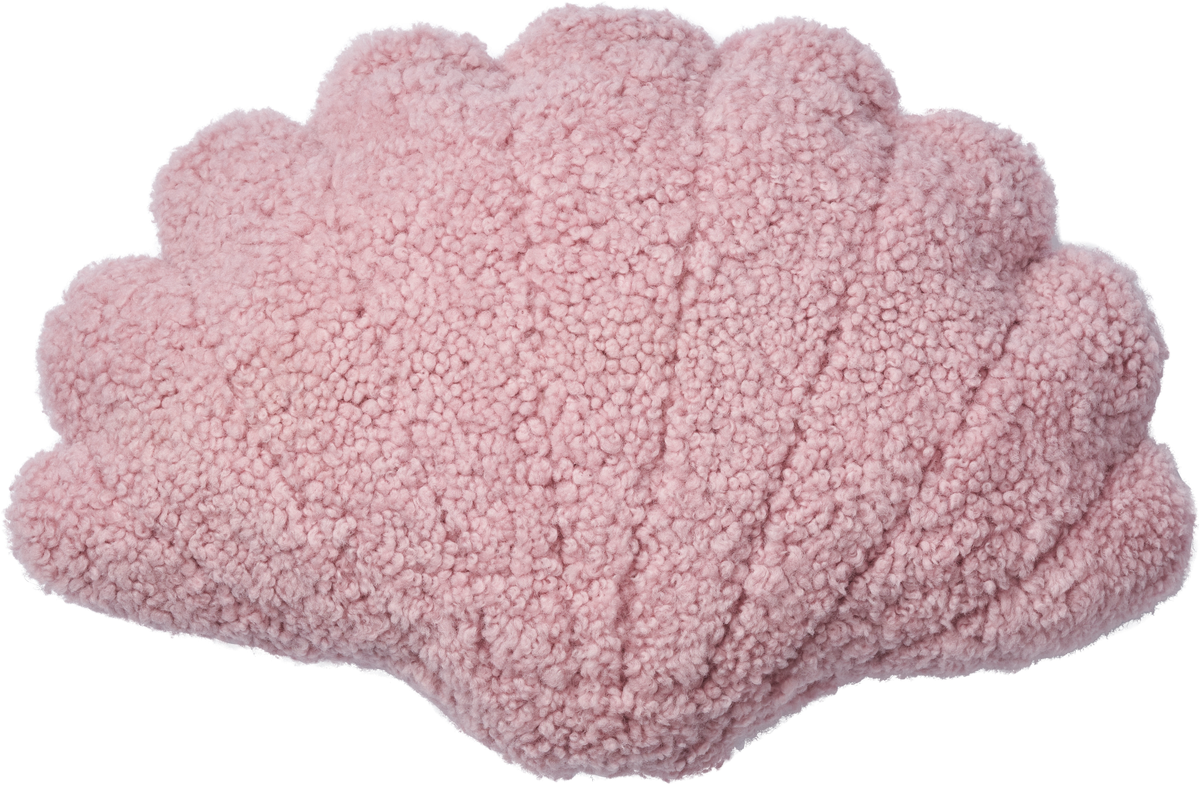 Shell Cushion | Small | Medium | Large Coral Silver Pink / 17x23 in
