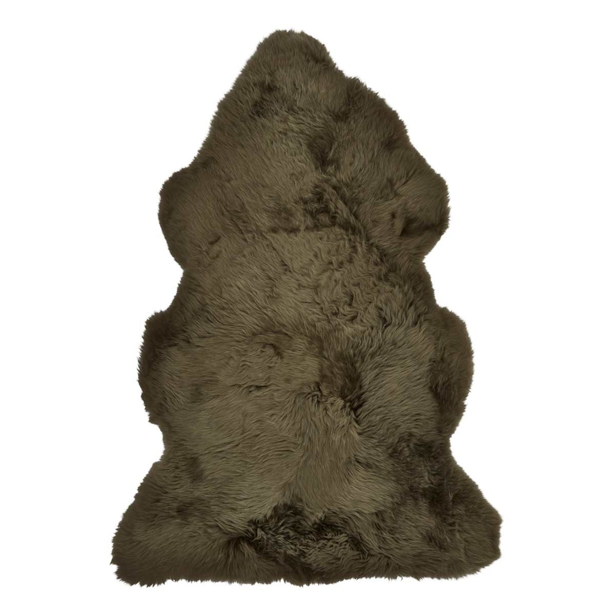 New Zealand Sheepskin | Long Wool | 45x24 in Hedge Green