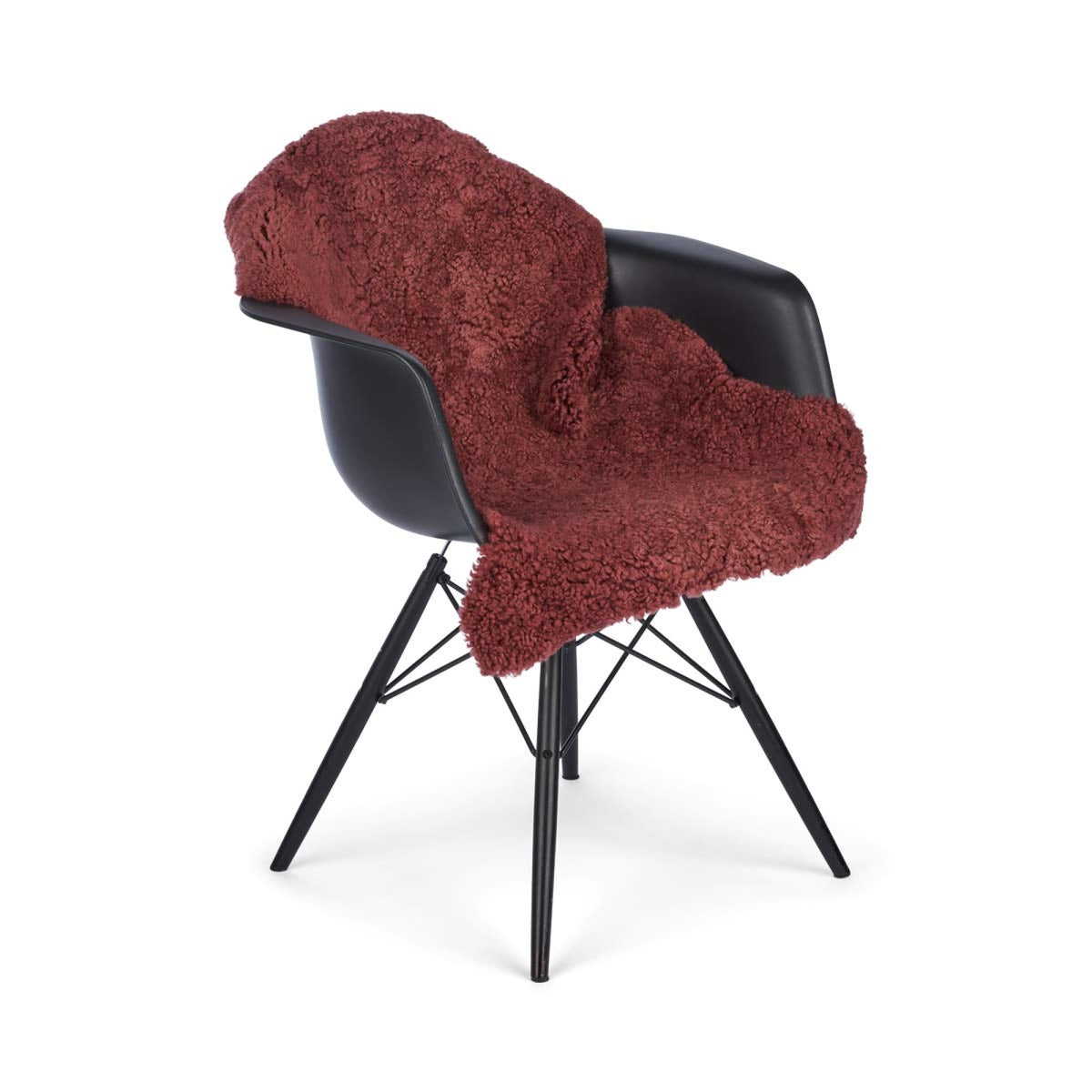 New Zealand Sheepskin | Short Curly Wool | Rug 35 in Spiced Apple