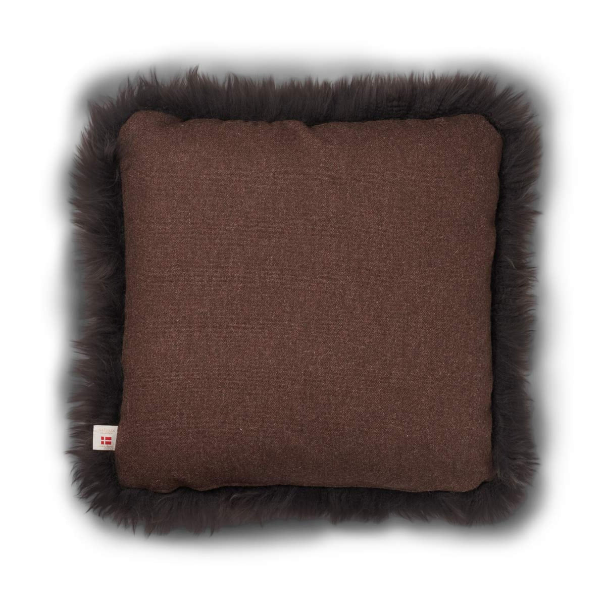 Long-Wool Sheepskin Cushion | 20x20 in | 13x20 in Brown/Walnut / 20x20 in