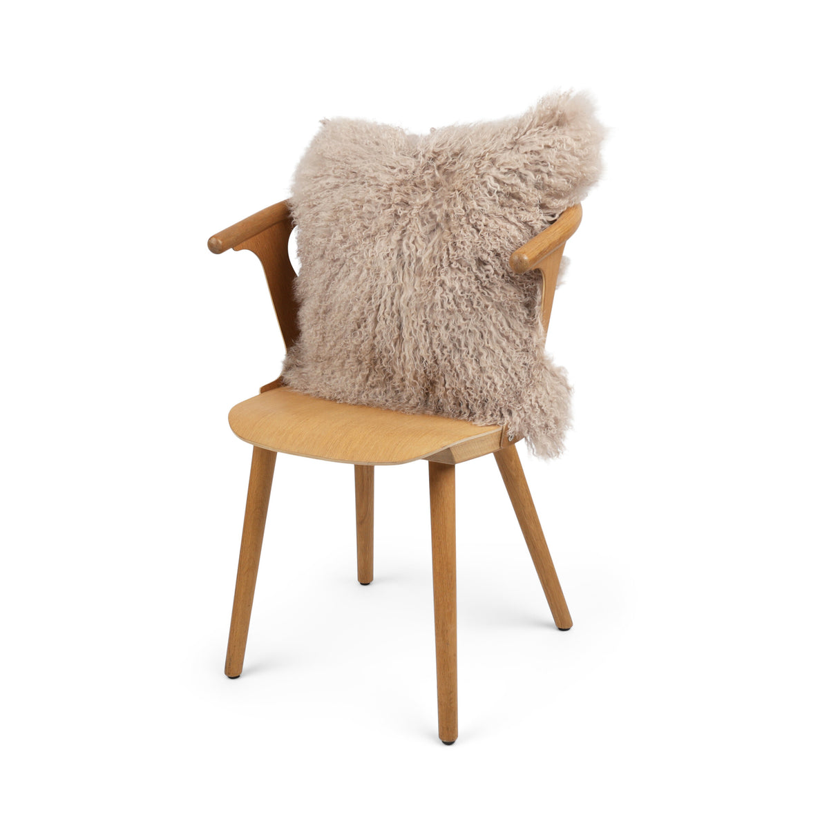 Sheepskin Cushion | Tibet | 20x20 in Dove