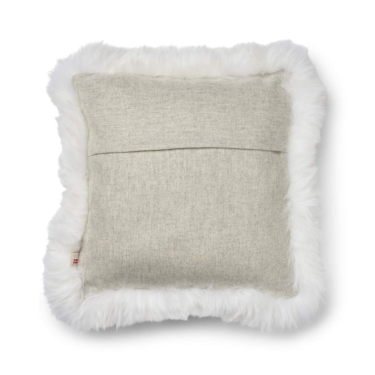 Wool Cushion | LW trim | 20x20 in | 13x20 in Silver/Ivory / 20x20 in
