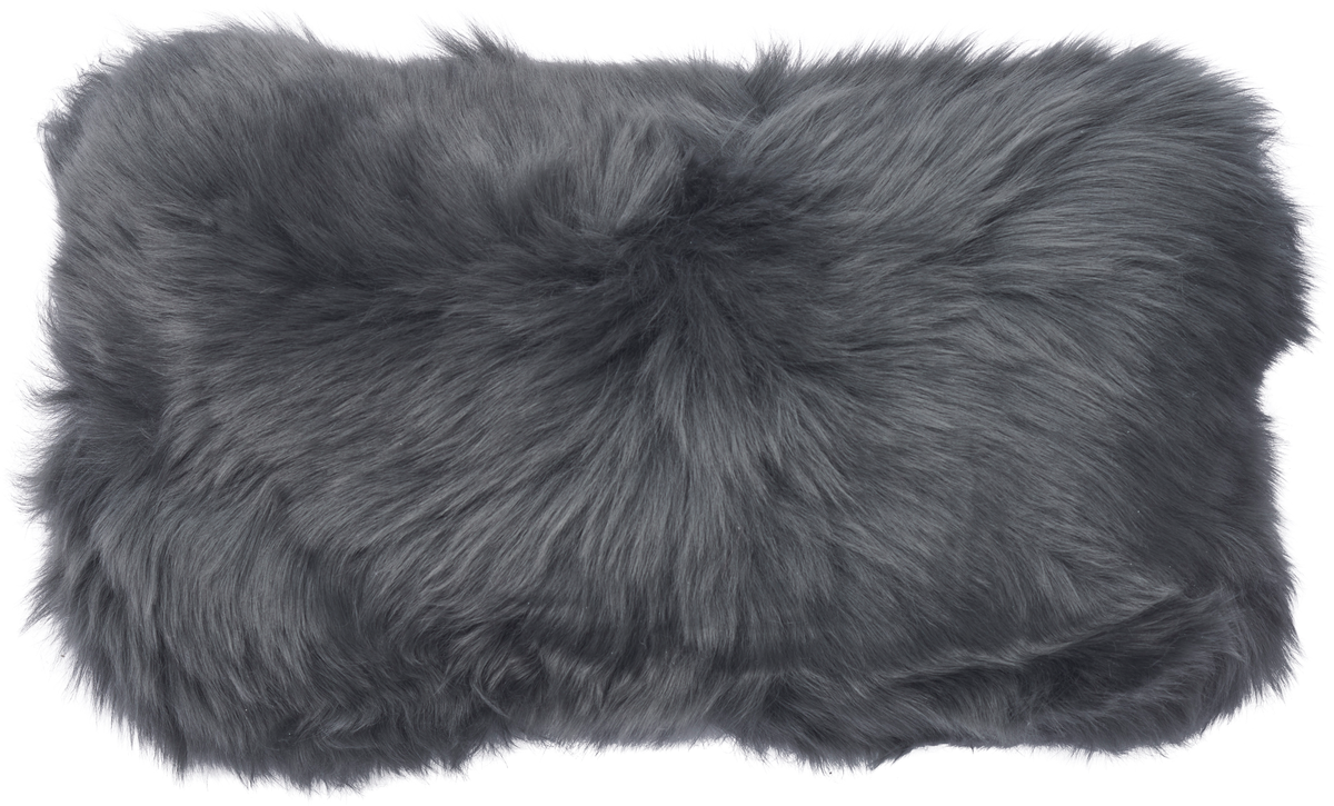 Long-Wool Sheepskin Cushion | Doublesided | New Zealand | 10x20 in