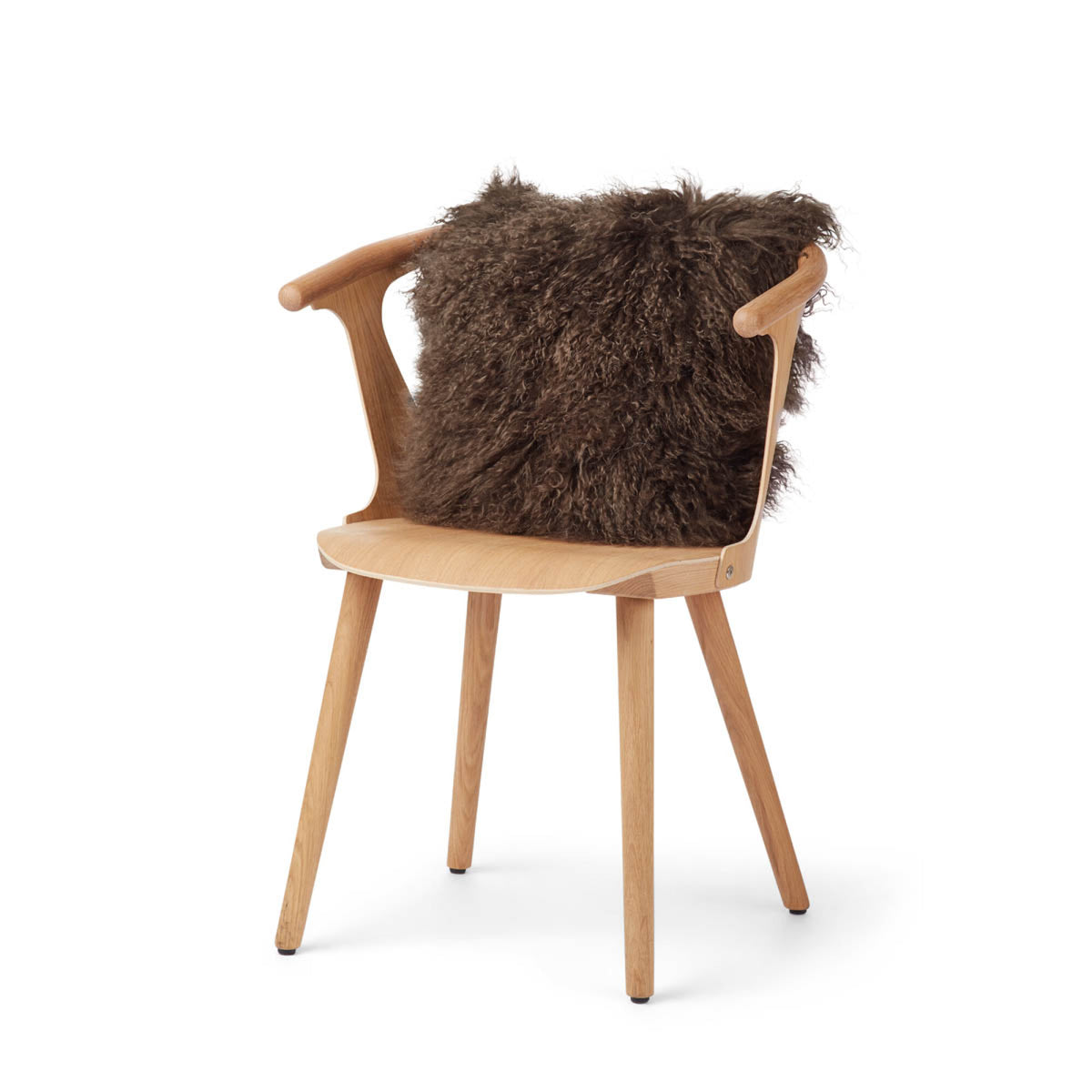 Sheepskin Cushion | Tibet | 16x16 in Taupe