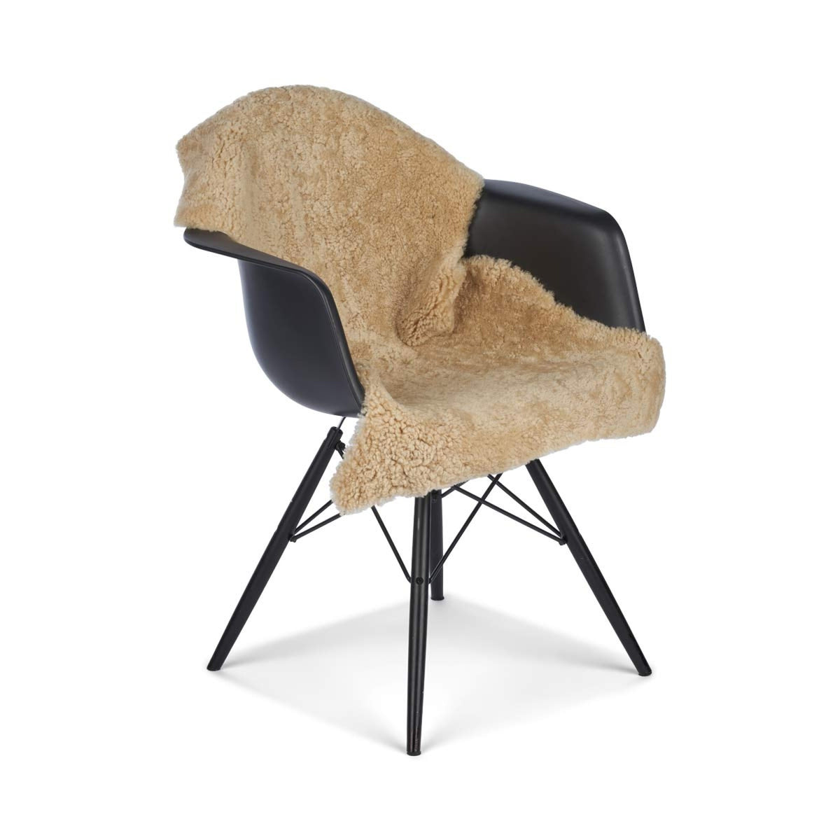 New Zealand Sheepskin | Short Curly Wool | Rug 35 in Moonstone