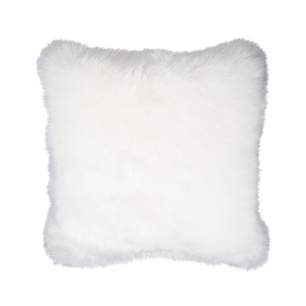 Sheepskin Cushion | Long Wool | New Zealand | Square Ivory