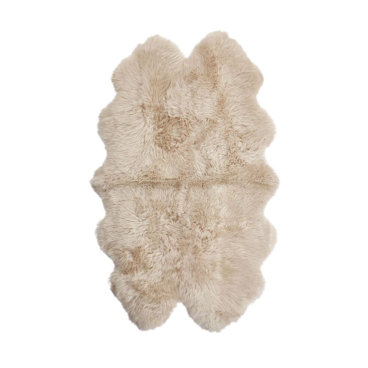 New Zealand Sheepskin | Long Wool | Rug 71x43 in Linen