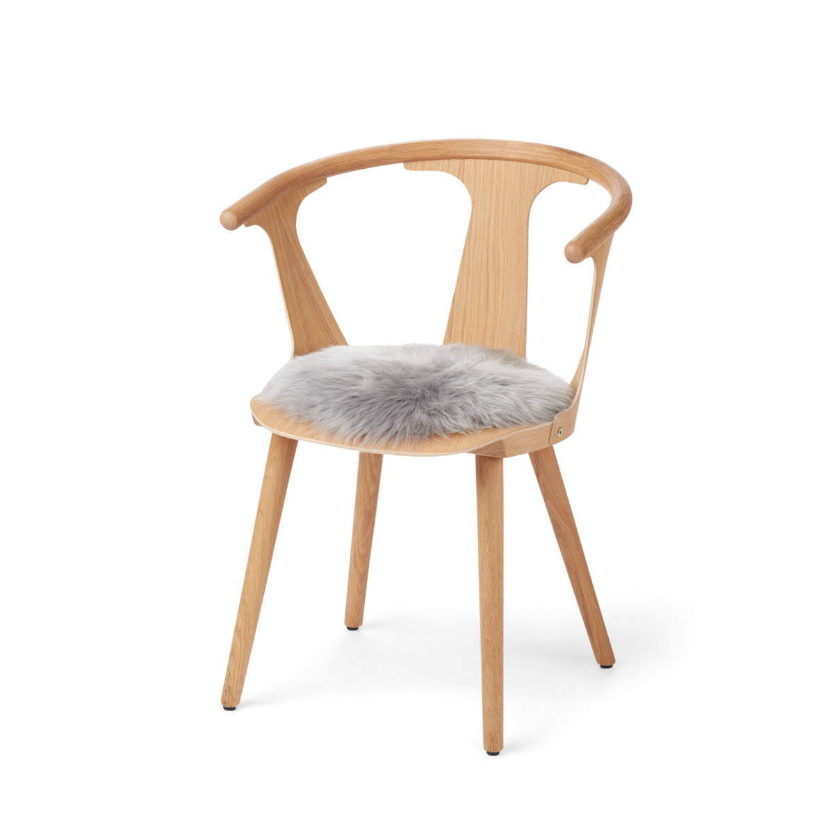 Premium Seat Cover | Long Wool | New Zealand | D13 in Light Grey
