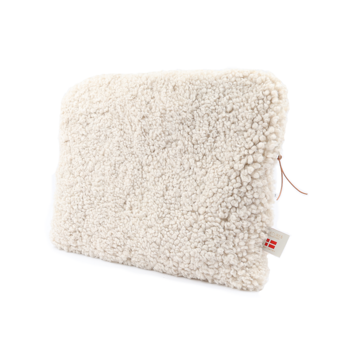 Sheepskin Computer Sleeve Pearl