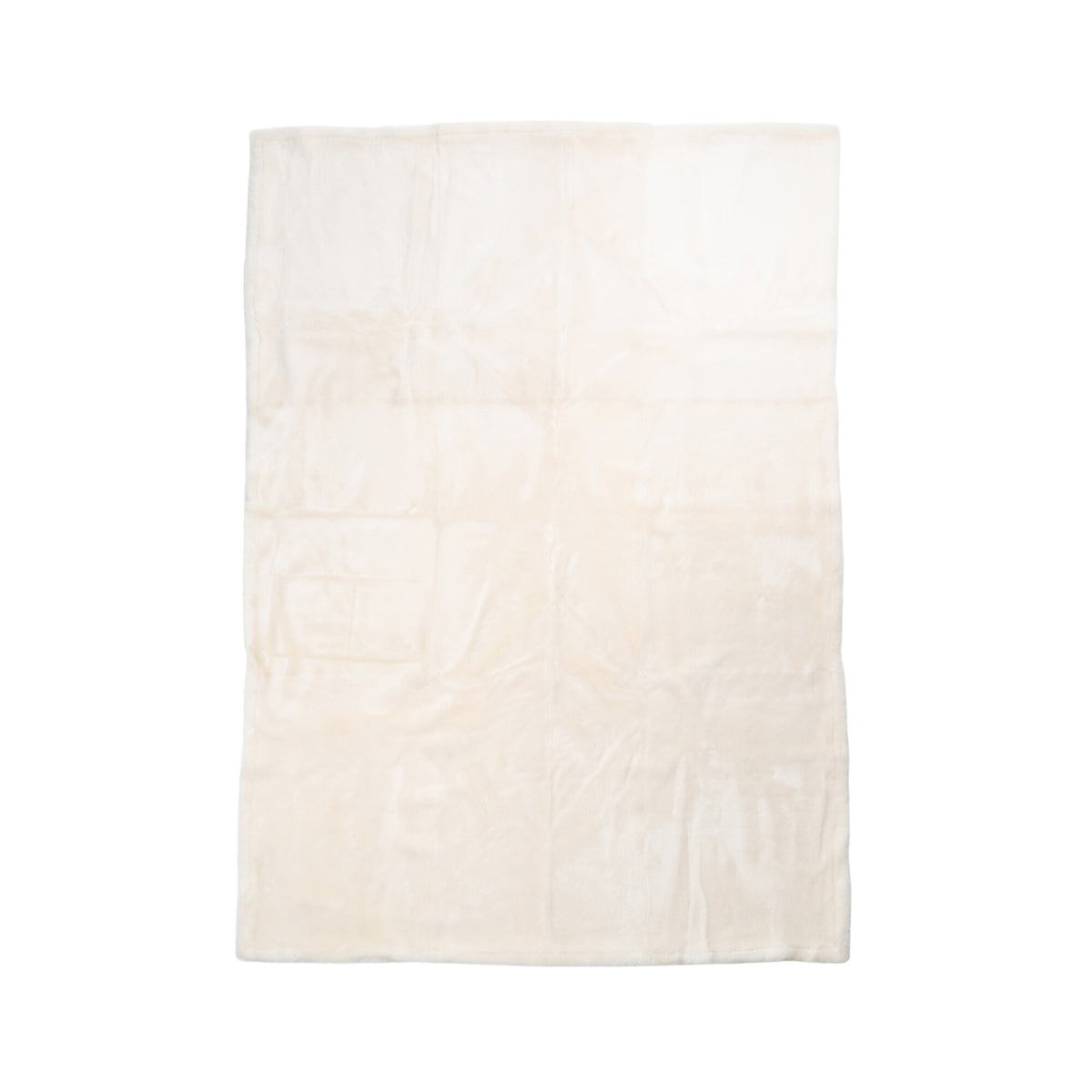 Angelina Throw Leather Brown/Ivory / 55x79 in