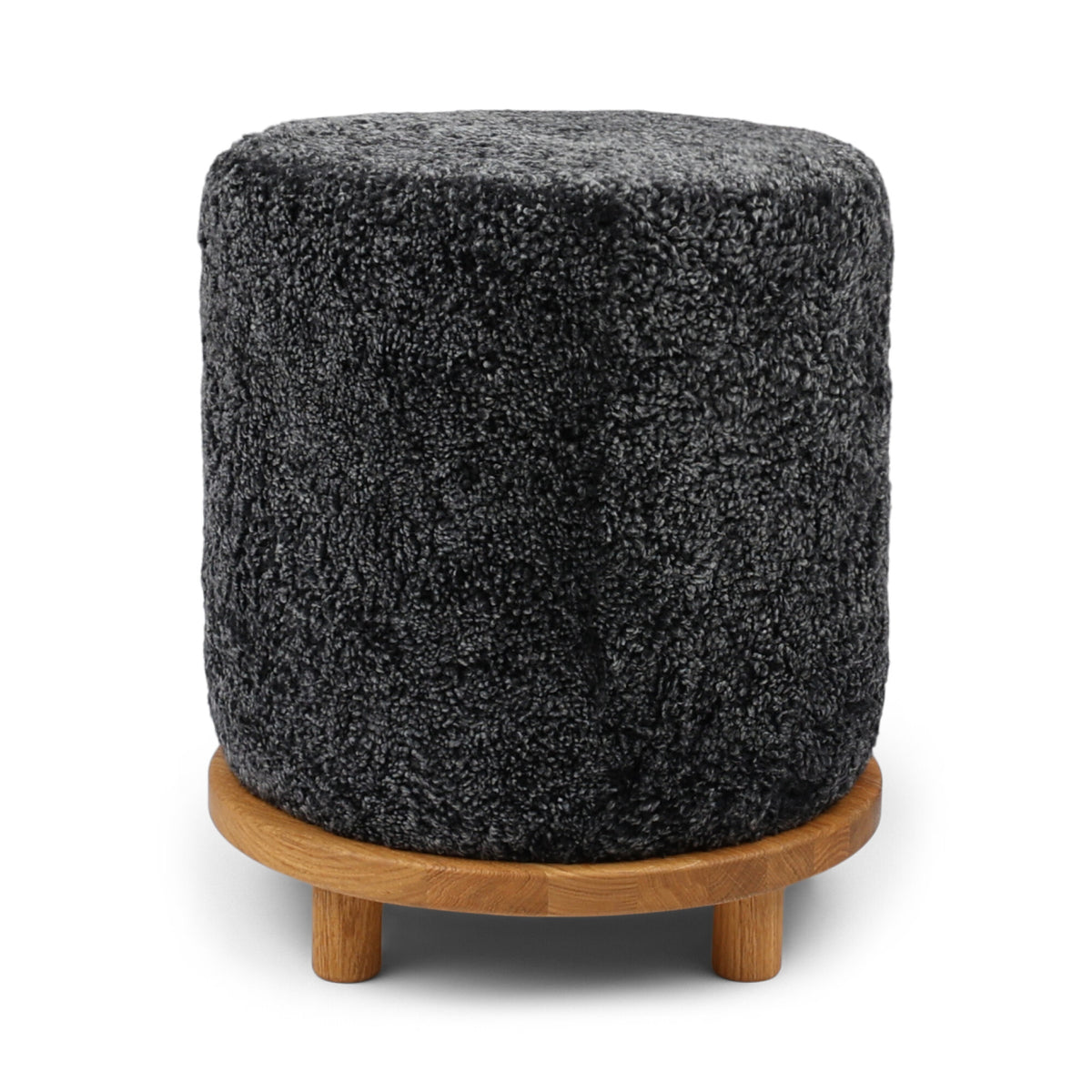 Simon Stool Anthracite / Oak Legs
