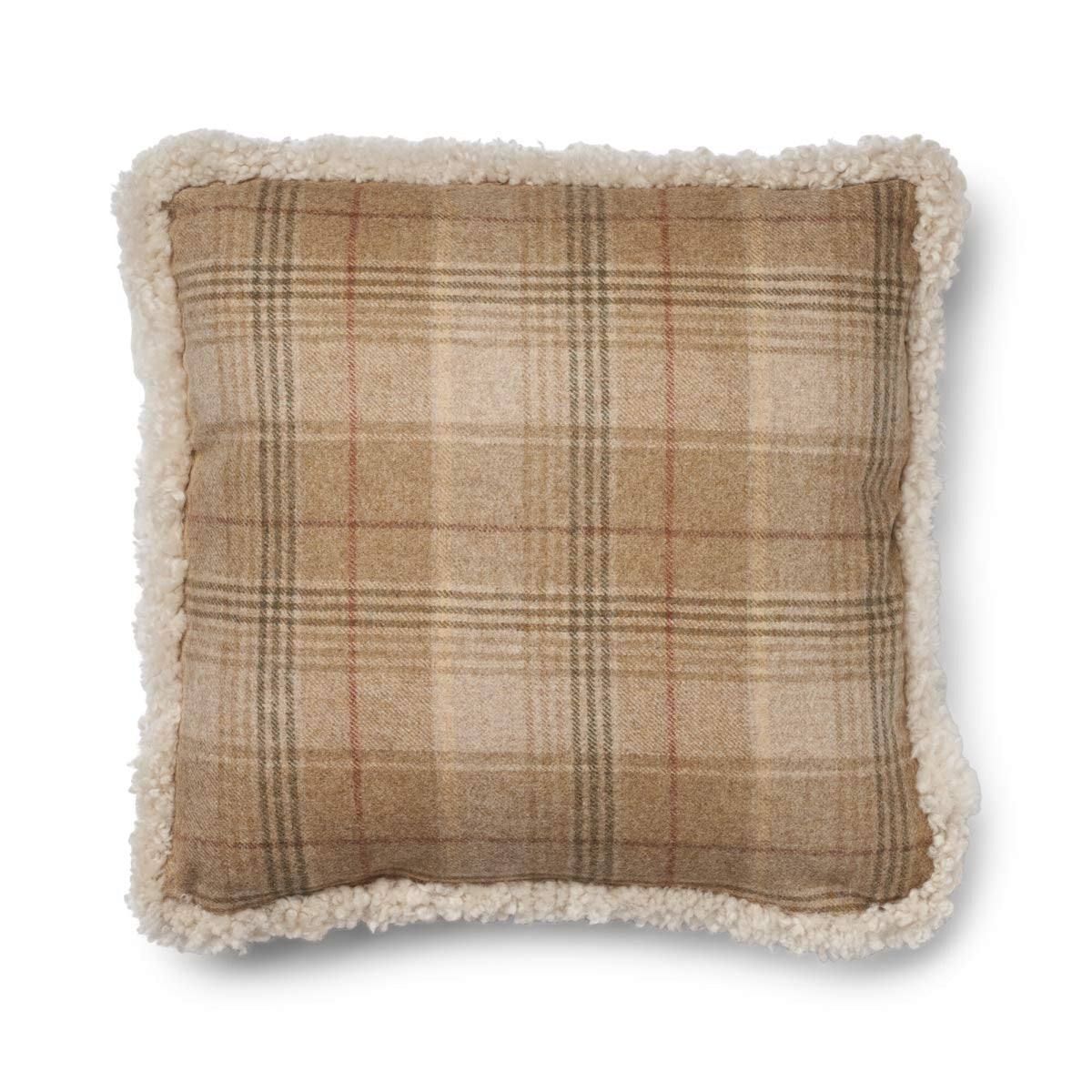 Wool Cushion | Doublesided | SW trim | 20x20 in | 13x20 in