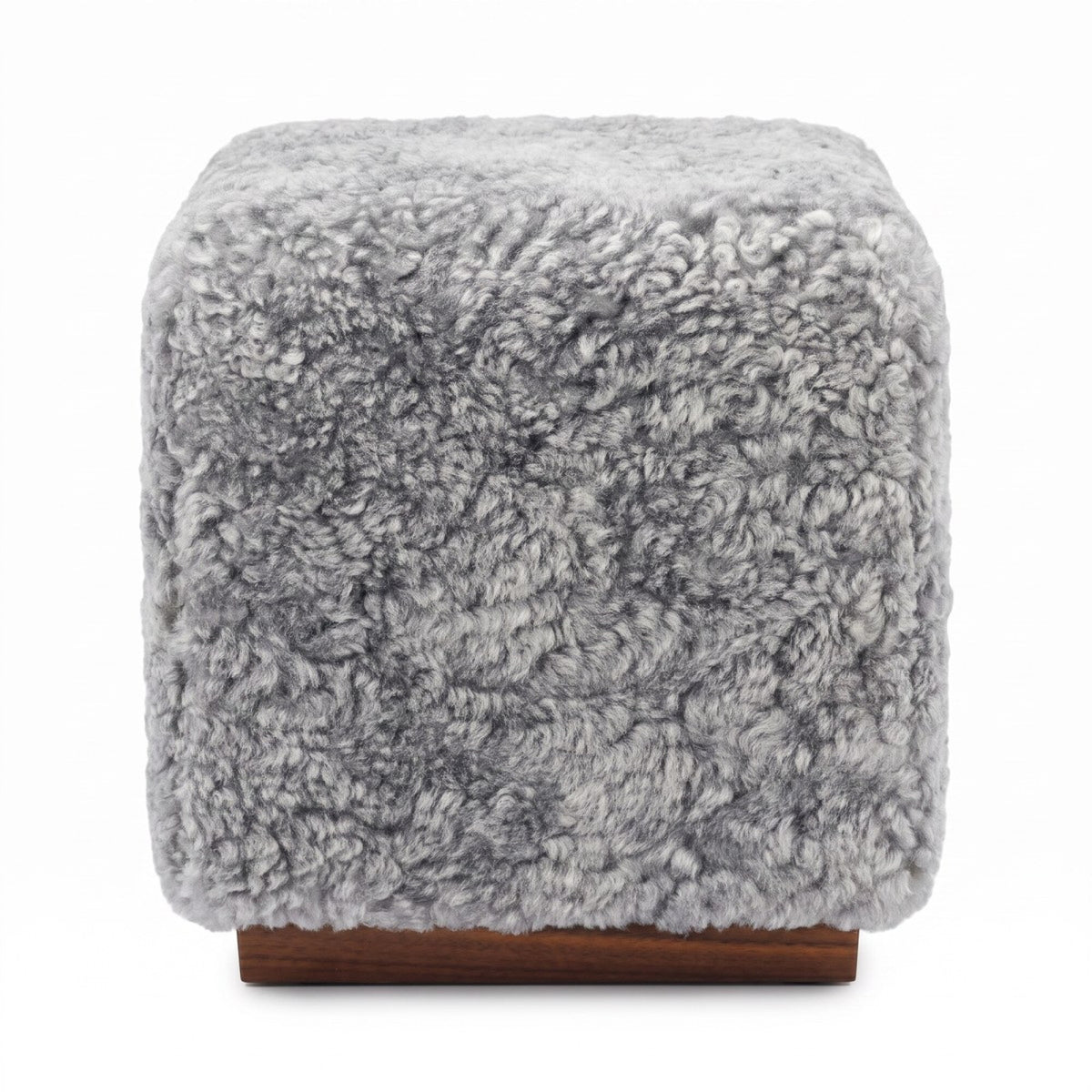 Benjamin Cube Walnut Base / Light Grey