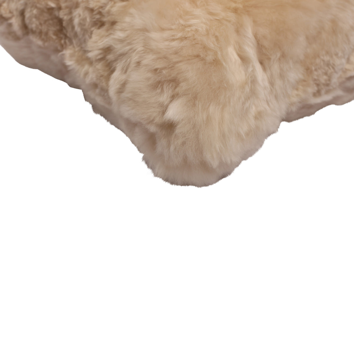 Alpaca Cushion | Doublesided | Short Wool Linen / 16x16 in