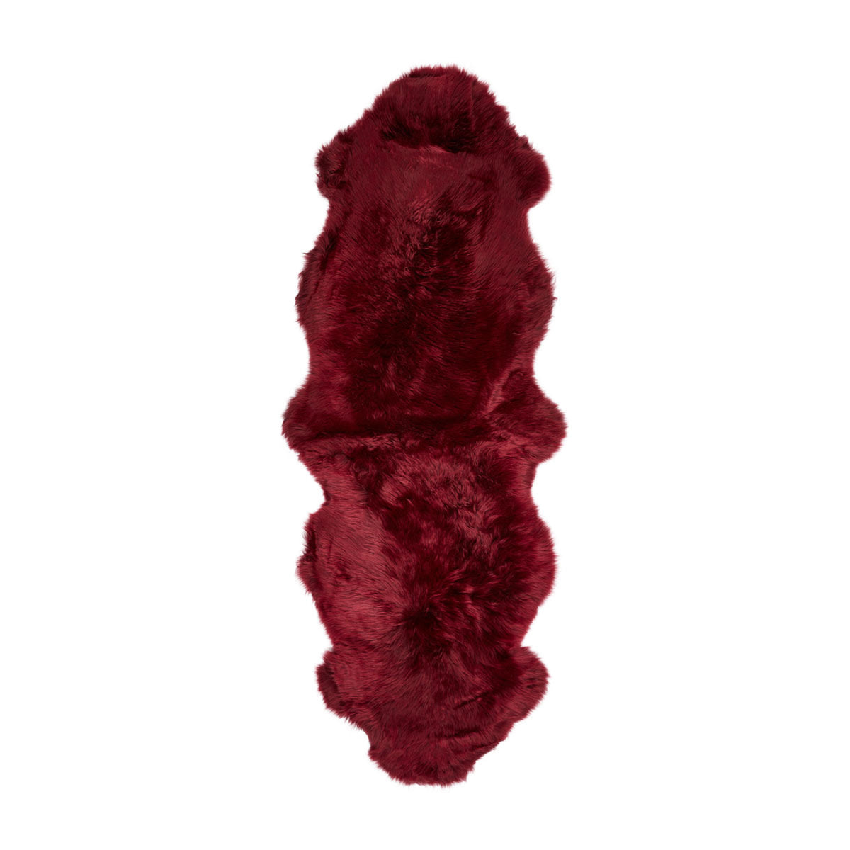 New Zealand Sheepskin | Long Wool | Rug 71 in Burgundy