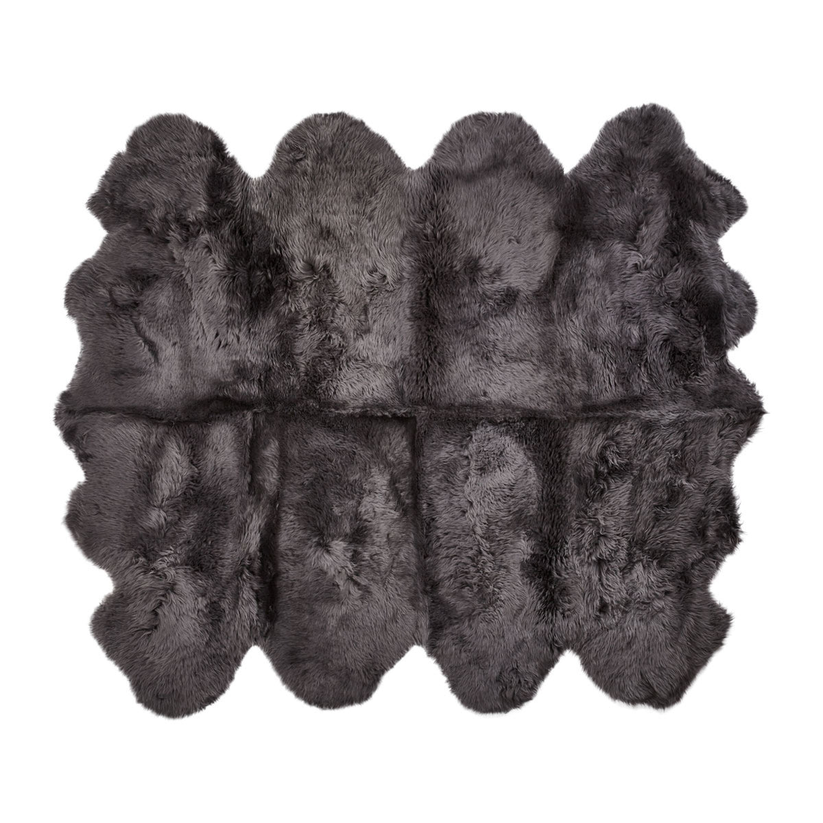 New Zealand Sheepskin | Long Wool | Rug 71x84 in Steel