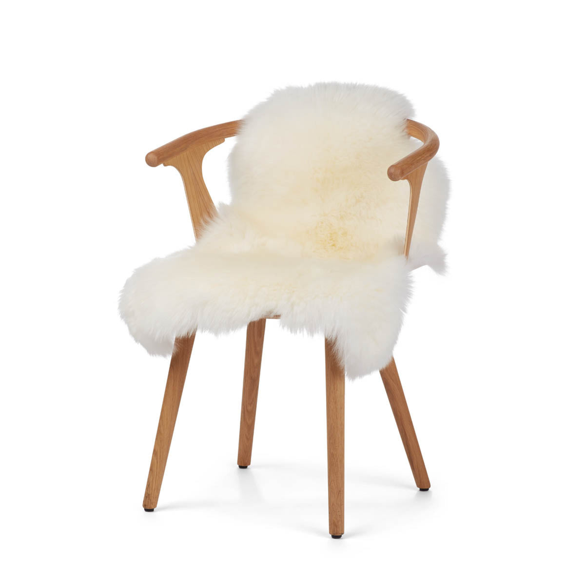New Zealand Sheepskin | Long Wool | 39 in Ivory