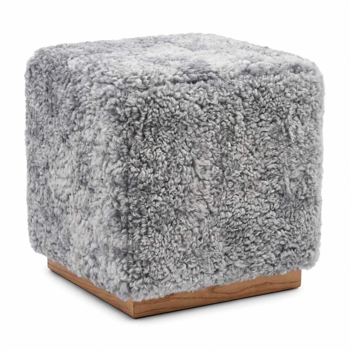 Benjamin Cube Oak Base / Light Grey