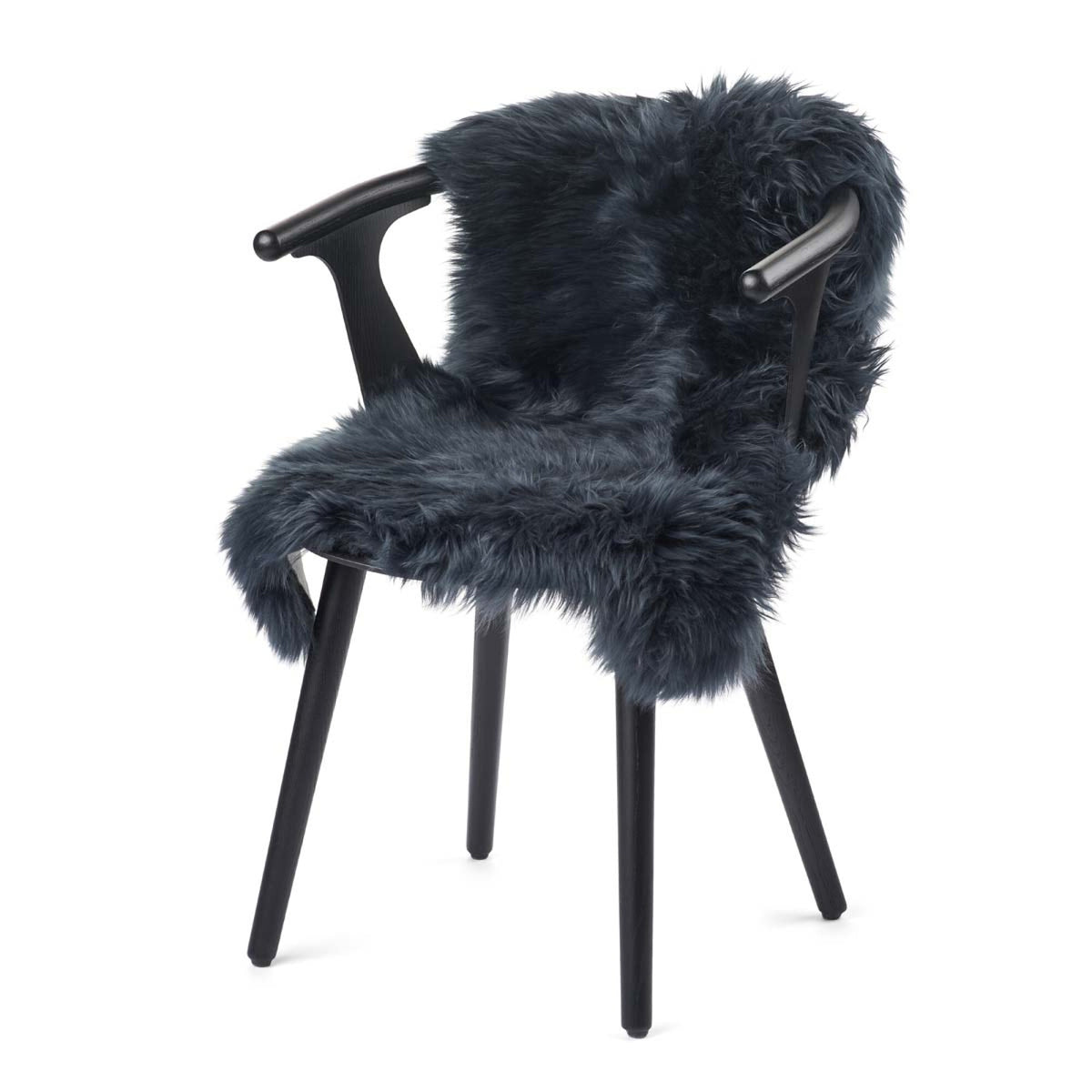 Premium Quality New Zealand Sheepskin | Long Wool | 39 in Navy
