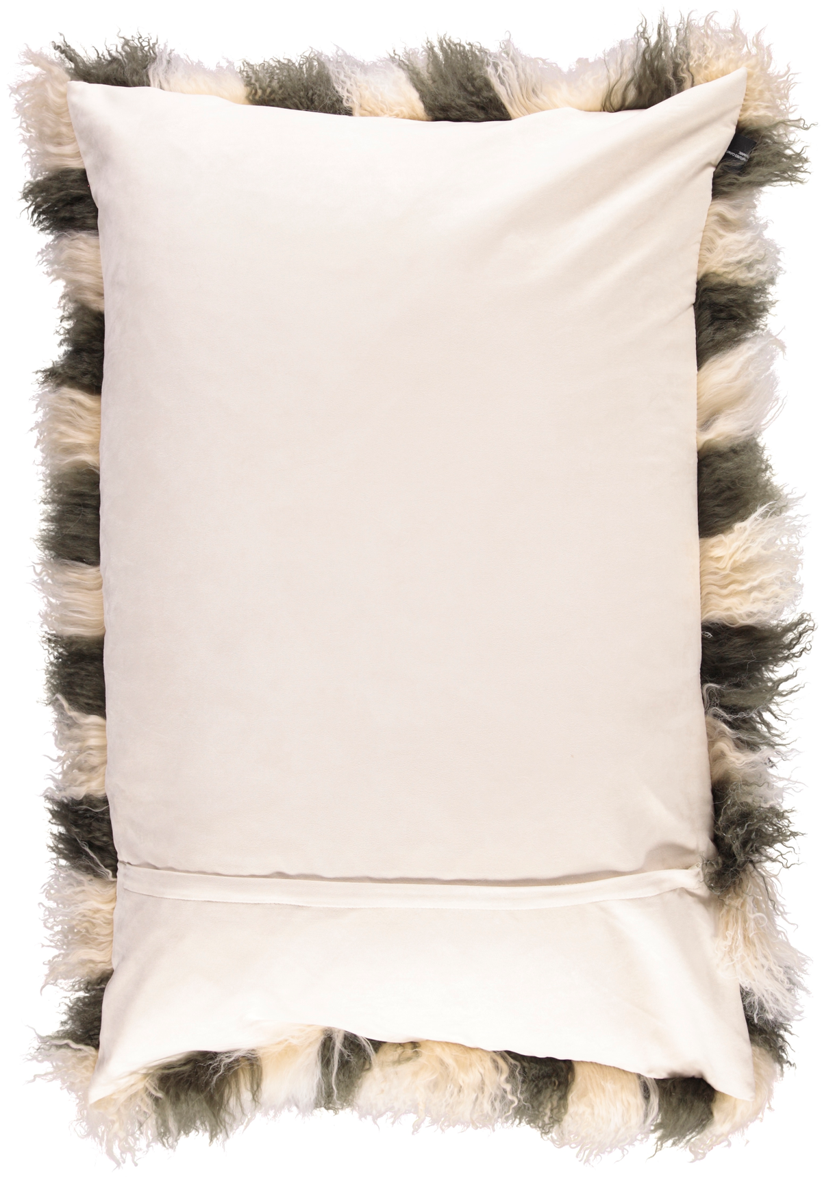 Curly Cushion | 35 in Arctic Sunrise/Hedge Green