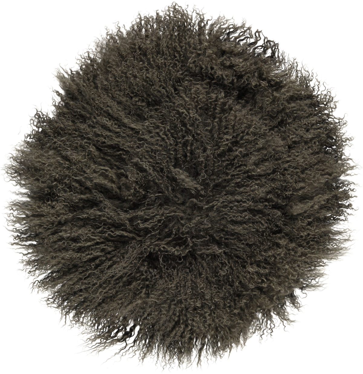 Curly Cake Cushion | D15 in | 18 in | 24 in Hedge Green / D15 in