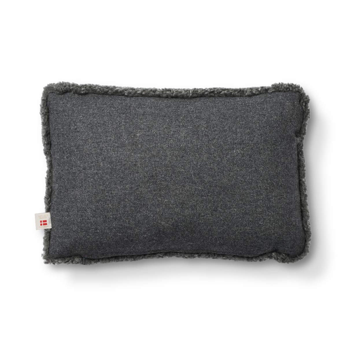 Short-Wool Sheepskin Cushion | 20x20 in | 13x20 in Rock/Graphite / 13x20 in
