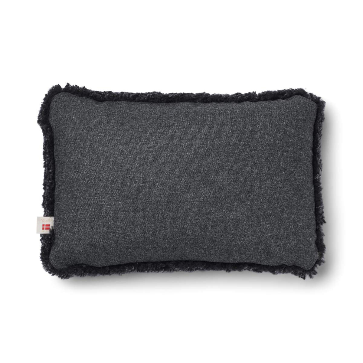 Short-Wool Sheepskin Cushion | 20x20 in | 13x20 in Charcoal/Anthracite / 13x20 in