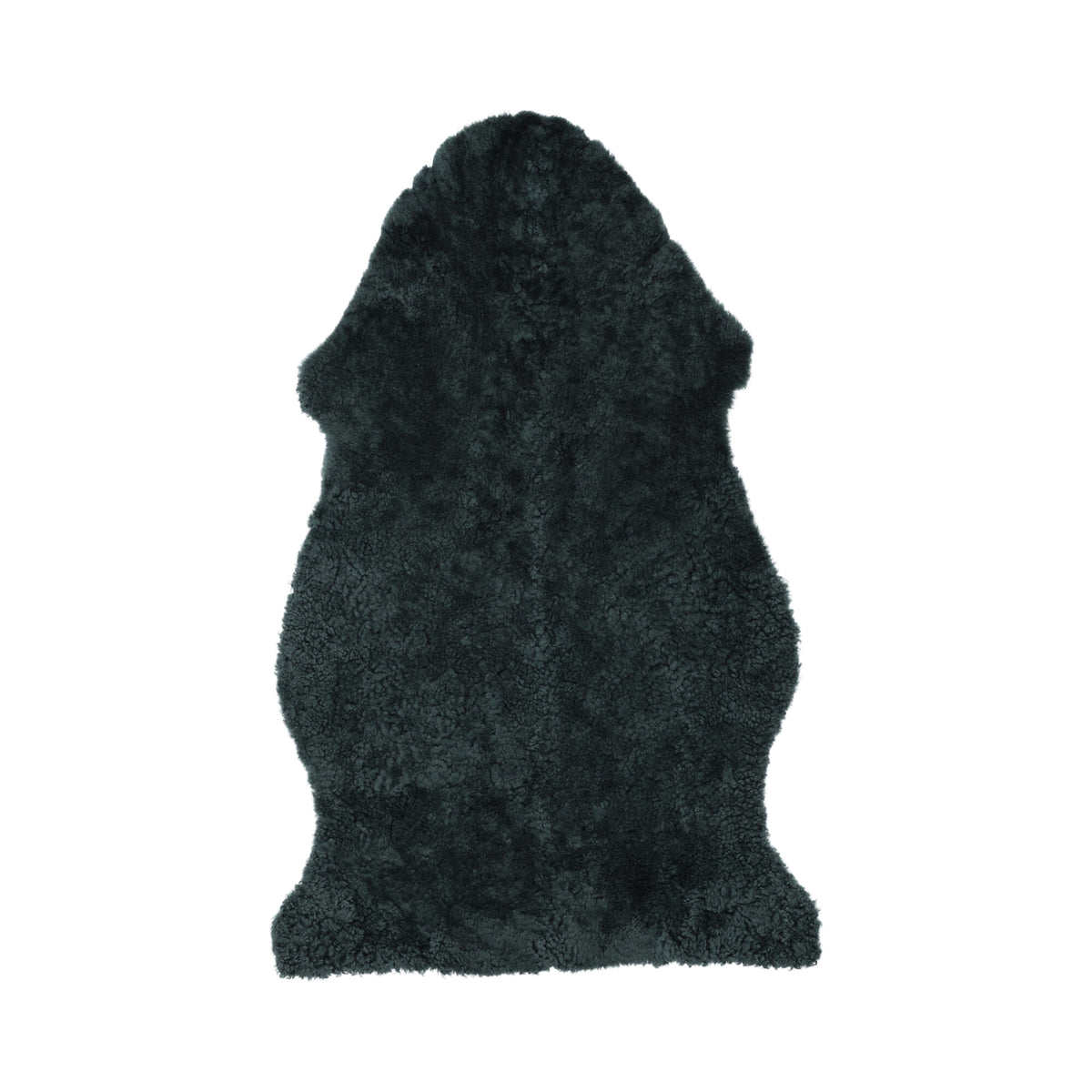 New Zealand Sheepskin | Short Curly Wool | Rug 35 in Blue Grey