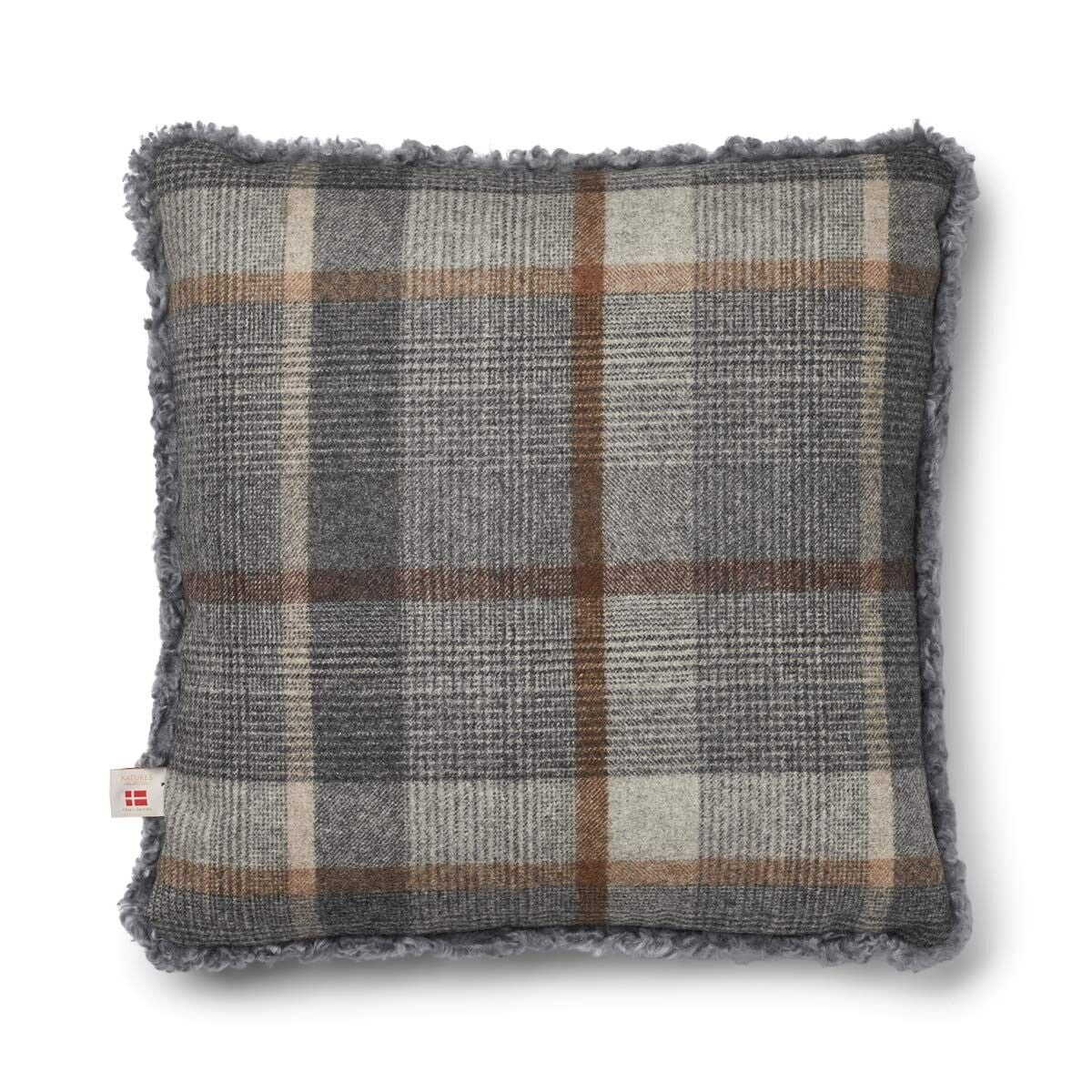 One Side Cushion | SW | 20x20 in Glencheck-Grey/Light Grey