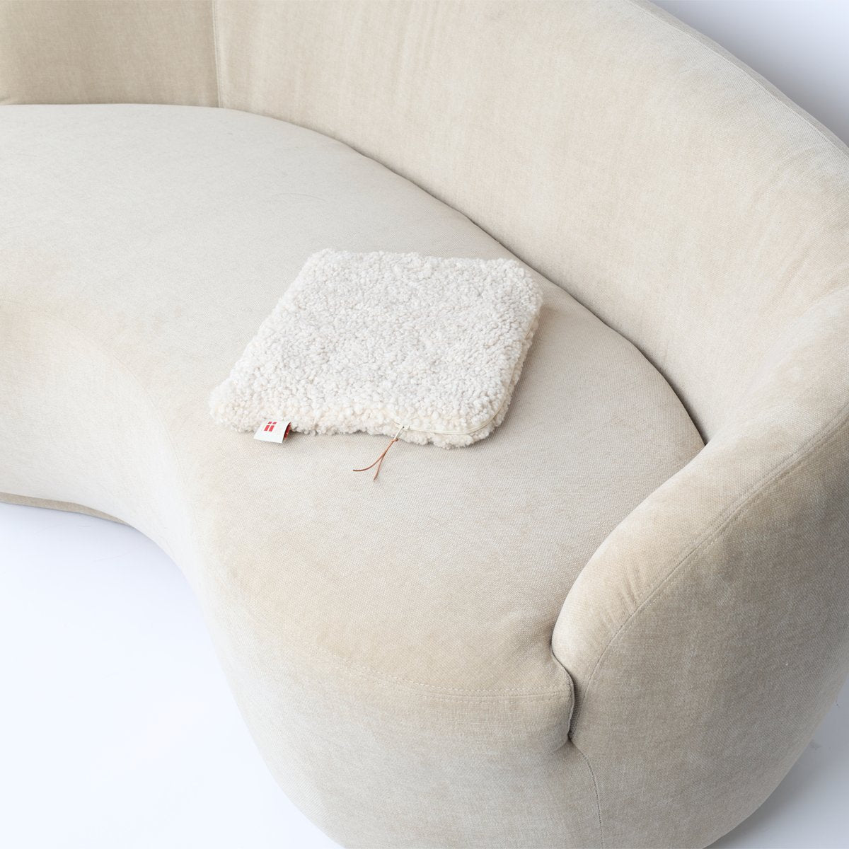 Sheepskin Computer Sleeve Pearl