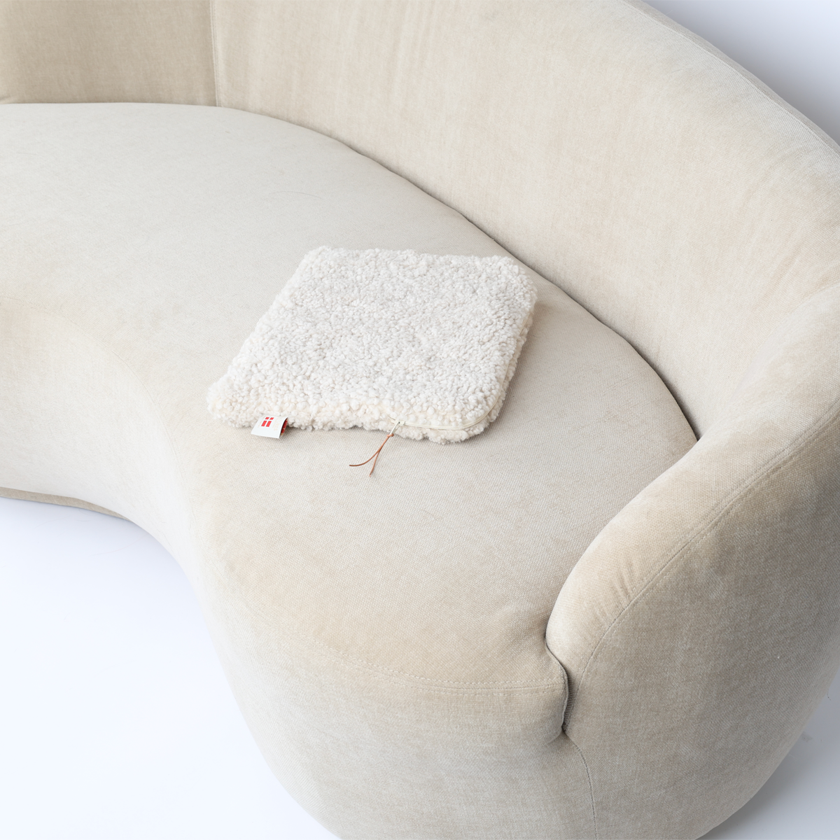 Sheepskin Computer Sleeve Pearl