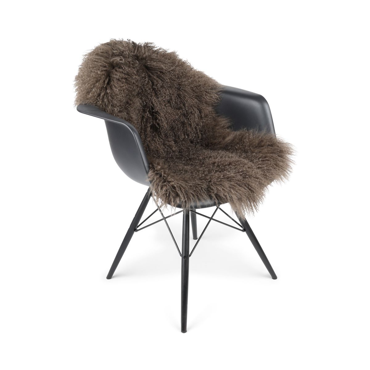 Curly Sheepskin | Tibetan | 33x20 in Taupe