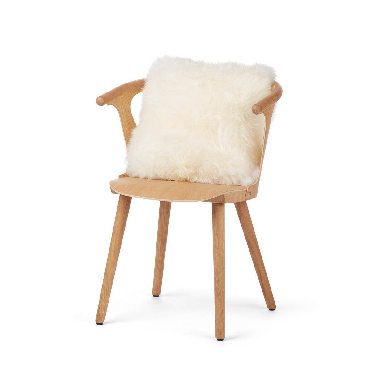 Sheepskin Cushion | Long Wool | New Zealand | 16x16 in Ivory