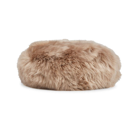 Long-Wool Sheepskin Cushion | Ø37 cm