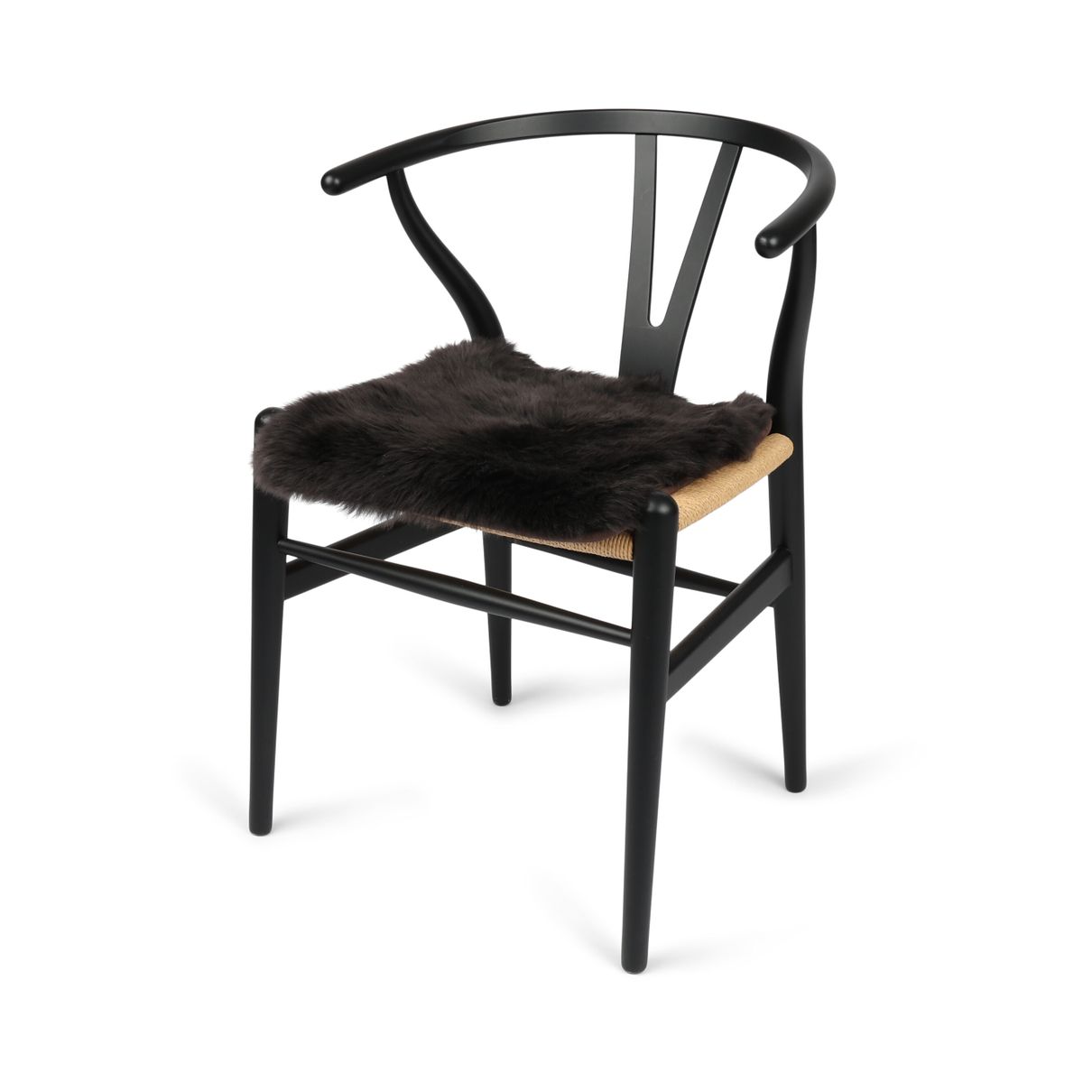 Seat Cover | With Backing | Long Wool | New Zealand Chocolate