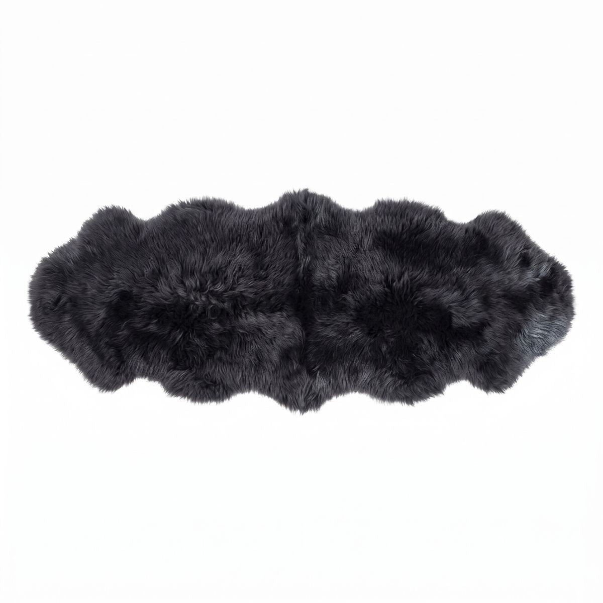 Fellvang Double Lambskin | Long Wool | New Zealand | 63x24 in Coal