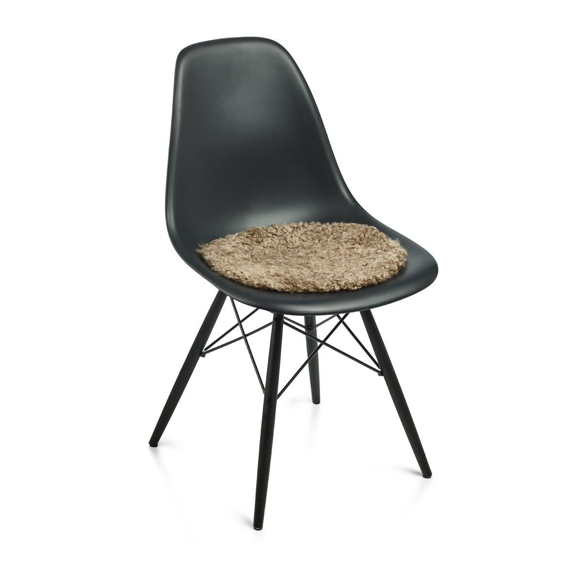 Short Wool Curly Sheepskin Seat Cover