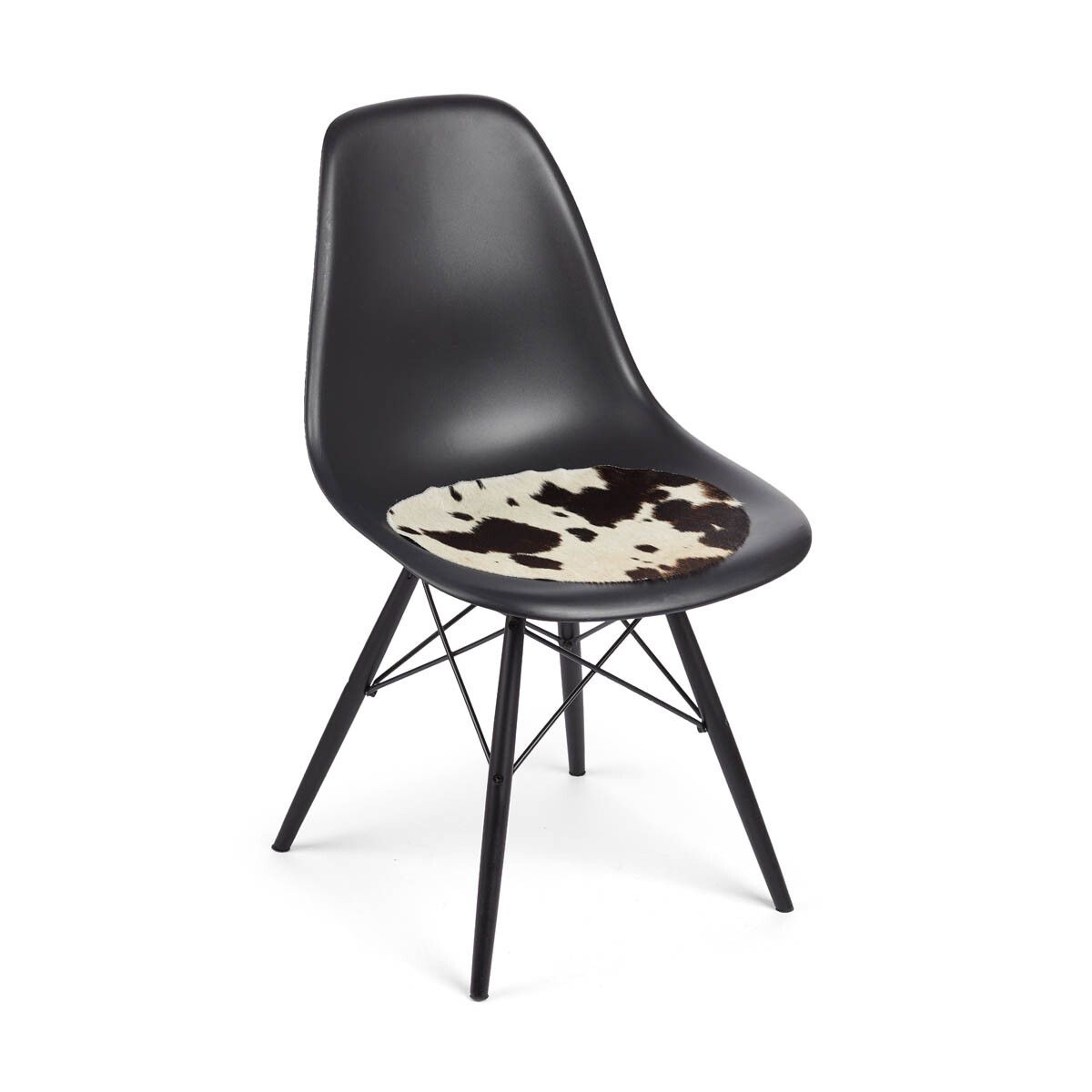 Cow Hide Seat Cover | D15 in Salt/Pepper/Black/White