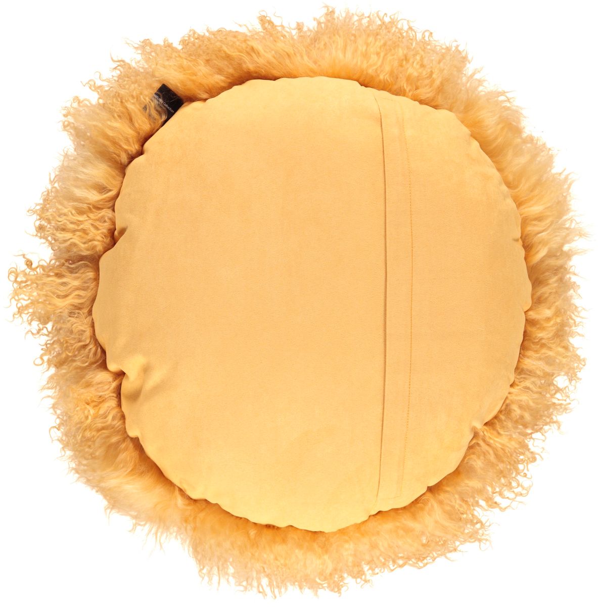 Curly Cake Cushion | D15 in | 18 in | 24 in Imperial Yellow