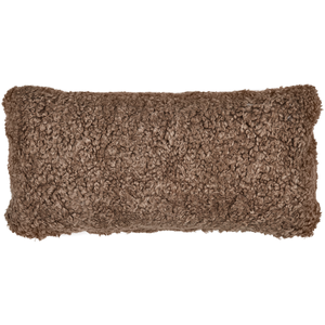 Short-Wool Sheepskin Cushion | Doublesided | 41x66 cm Taupe