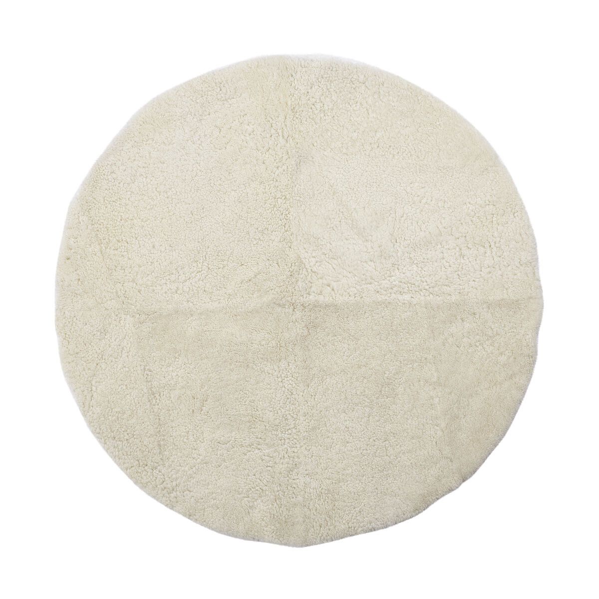 Short Wool Curly Sheepskin Design Rug | D71 in