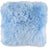 Long-Wool Sheepskin Cushion | 14x14 in Summer Sky