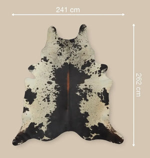 Cow Hide Rug | 3,75 sqm Salt/Pepper/Black/White