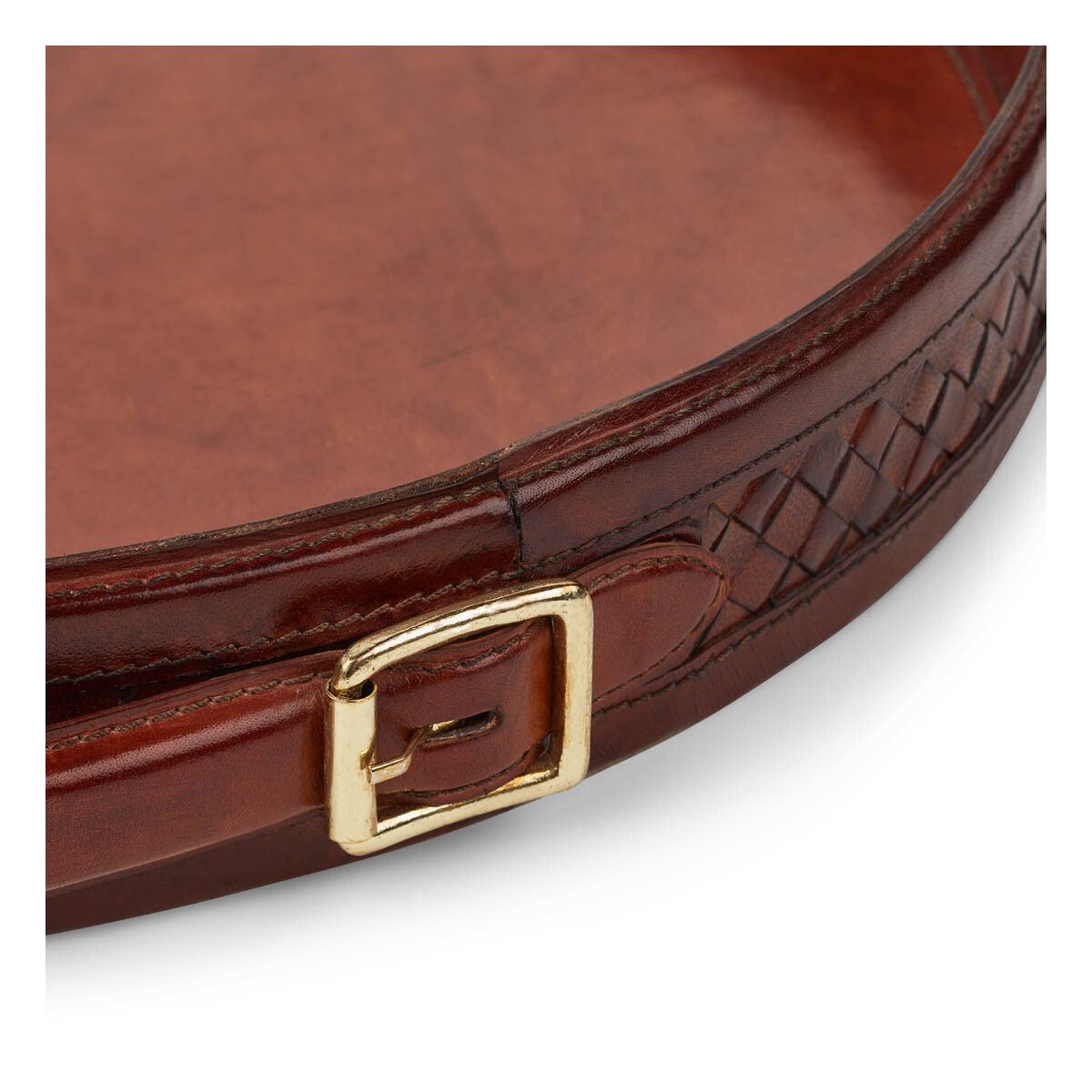 Tray W/Handle | D17 in Camel