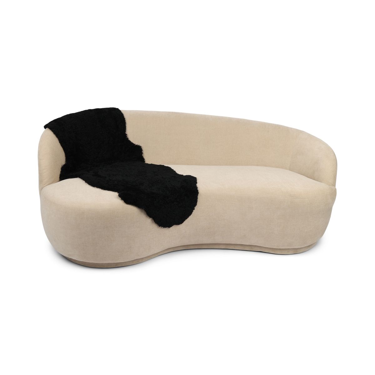 Double Sheepskin  |Short Wool | New Zealand Black